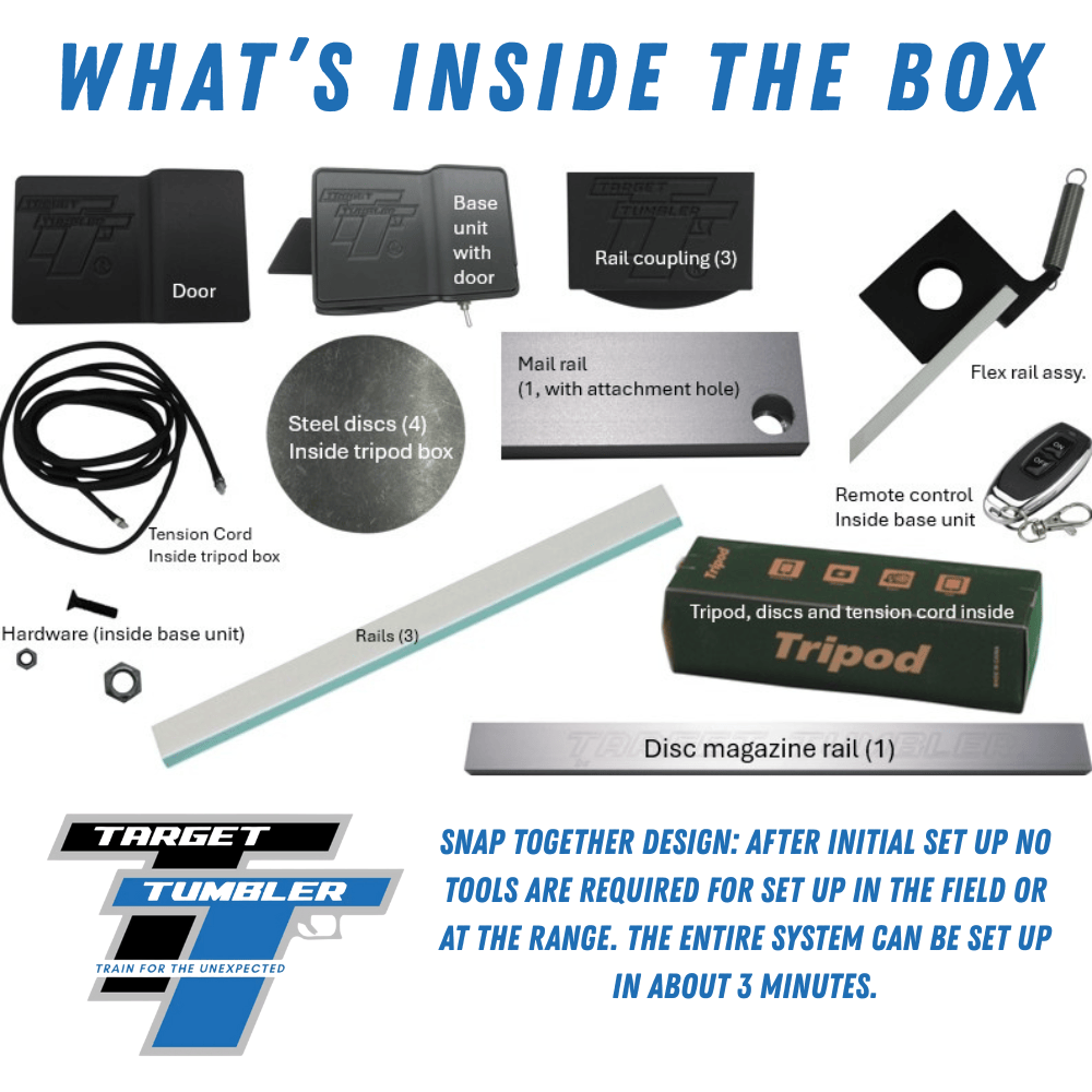 Target Tumbler! The remotely controlled dynamic steel target launcher!